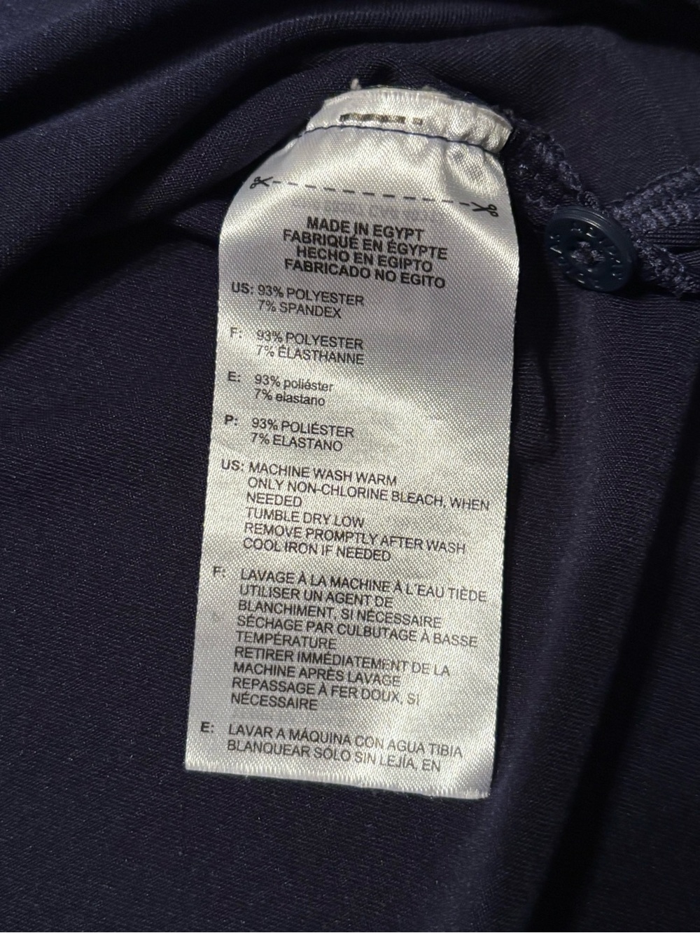 adidas Men’s Navy Blue Performance Polo Shirt - Picture 3 of 4